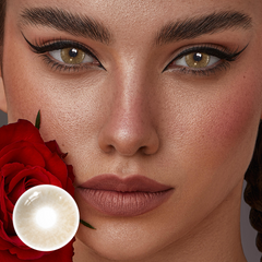 Lentes de contacto de color avellana mate