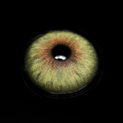 Lentes de contacto de color verde oscuro Cyrene