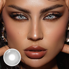 Lentes de contacto de color gris duendecillo