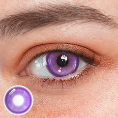 Lentes de contacto de color morado de hada para cosplay