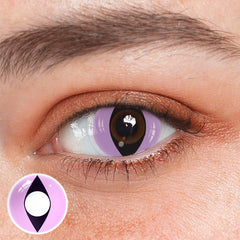 Lentes de contacto de color morado para cosplay de ojos de gato