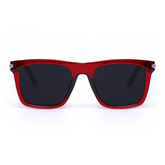 Amara Retro Square Red Sunglasses