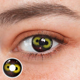 Lentes de contacto cosméticas amarillas Cosplay Twin Abyss