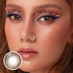 Lentes de contacto de color Zaniah Sepia Brown Daily (10 unidades)