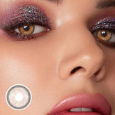 Lentes de contacto de color marrón con la carta de amor de Madonna