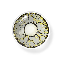 Lentes de contacto de color amarillo y gris Cosplay Crack