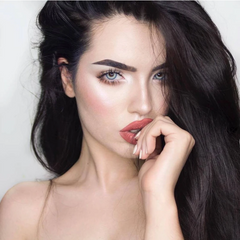 Lentes de contacto de color azul profesional