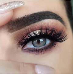 Lentes de contacto de color azul profesional