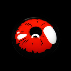Lentes de contacto de color rojo Lobelia negro para cosplay