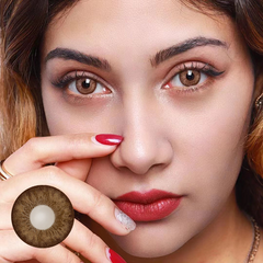 Lentes de contacto de color marrón Cocktail Tequila Sunrise