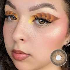 Lentes de contacto de color Amazonia Sahara Brown con prescripción médica