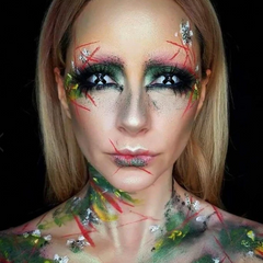 Lentes de contacto de color negro cruzado para cosplay