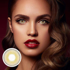 Lentes de contacto de color marrón con prescripción LA GIRL