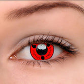 Lentes de contacto de color rojo Sasuke Uchiha para Halloween