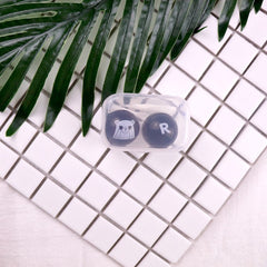 Estuche para lentes de contacto de colores con dibujos animados