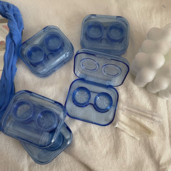 Estuche elegante para lentes de contacto de colores