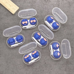 Estuche para lentes de contacto con forma de fruta