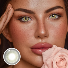 Lentes de contacto de color verde claro Himalaya con prescripción médica