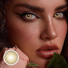 Lentes de contacto de color con prescripción de Hesper Brown