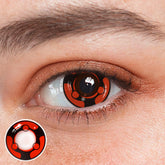 Lentes de contacto de color rojo con prescripción de Mangikiu Shalingan de NARUTO para cosplay