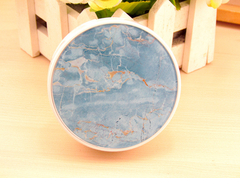 Estuche para lentes de contacto de color mármol multicolor