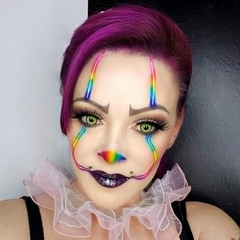 Lentes de contacto de color amarillo Manson para Halloween