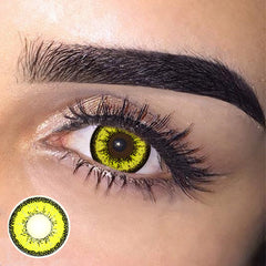 Lentes de contacto de color con prescripción Cosplay ICE Yellow