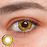 Lentes de contacto de color amarillo dorado de Candace para cosplay de Genshin Impact