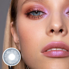 Lentes de contacto de color azul gema