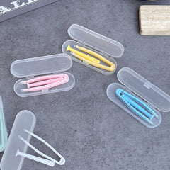 Estuche portátil para lentes de contacto de colores cosméticos