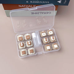 Precioso estuche para lentes de contacto de colores