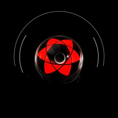 Lentes de contacto de color rojo Sharingan para cosplay