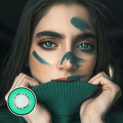 Lentes de contacto de color Cosplay Element Green Manson