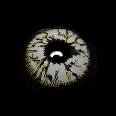 Lentes de contacto de color amarillo y gris Cosplay Crack