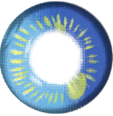 Lentes de contacto de color azul con prescripción de anime para cosplay