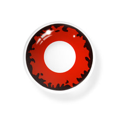 Lentes de contacto de color rojo Demonlord Mammon para cosplay