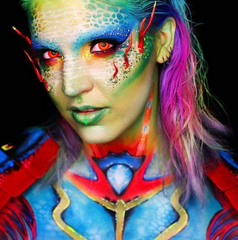 Lentes de contacto de color rojo para cosplay Sith Eye