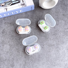 Estuche pequeño para lentes de contacto de colores DIY