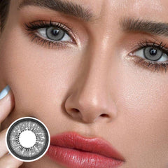 Lentes de contacto de color gris Love Words