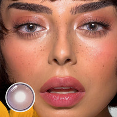 Lentes de contacto de color púrpura Aura