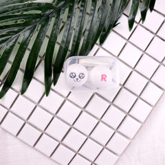 Estuche para lentes de contacto de colores con dibujos animados