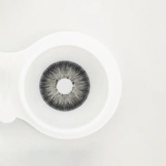 Lentes de contacto de color con prescripción gris volcán helado de la Amazonia