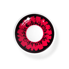 Lentes de contacto de color rojo con prescripción de Cosplay Queen