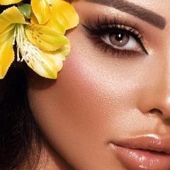 Lentes de contacto Elite de color gris y beige