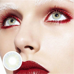 Lentes de contacto de color azul cereza hawaiano