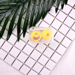 Estuche para lentes de contacto de colores con dibujos animados