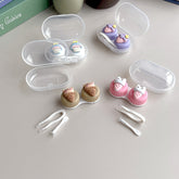 Estuche para lentes de contacto de colores DIY, sencillo y bonito