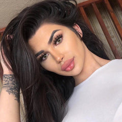 Lentes de contacto de color ámbar natural