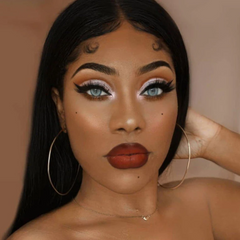 Lentes de contacto de color azul profesional