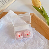 Estuche para lentes de contacto de colores Fruit Little Bear